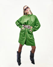 STRUCTURED BUTTONED DRESS