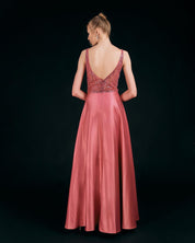 SEQUIN BODICE A-LINE GOWN