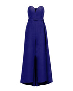 SWEETHEART BELTED EVENING DRESS