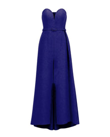SWEETHEART BELTED EVENING DRESS