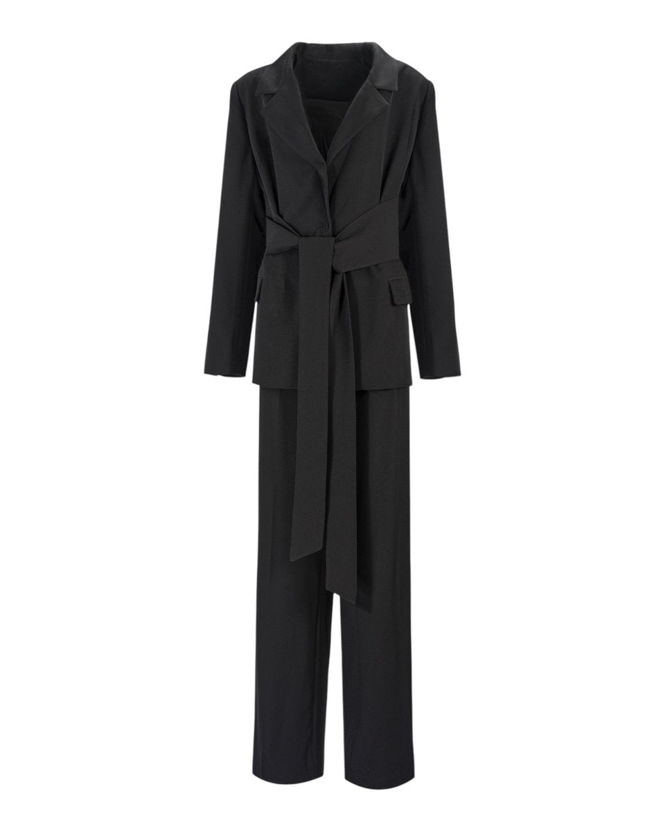 TAILORED BELTED SUIT - Nakhle.Ets - ensemble