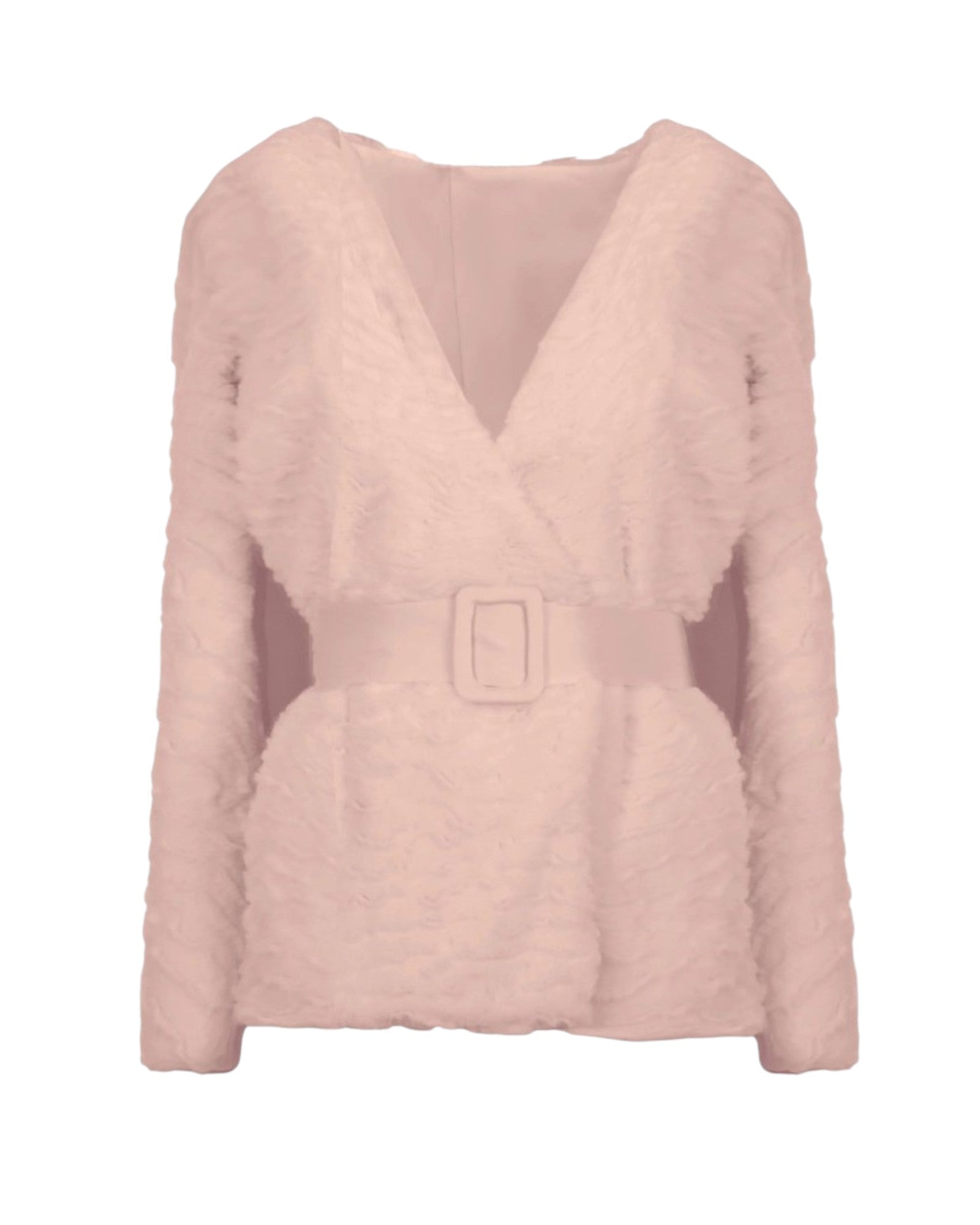 TEXTURED BELTED JACKET