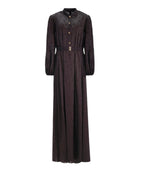 TEXTURED FLORAL MAXI DRESS - Nakhle.Ets - Dresses