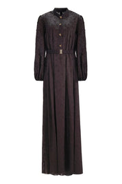 TEXTURED FLORAL MAXI DRESS - Nakhle.Ets - Dresses