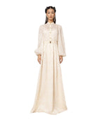 TEXTURED FLORAL MAXI DRESS - Nakhle.Ets - Dresses