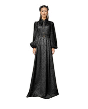 TEXTURED FLORAL MAXI DRESS - Nakhle.Ets - Dresses