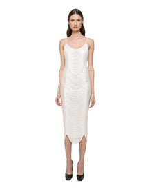 TEXTURED MIDI DRESS