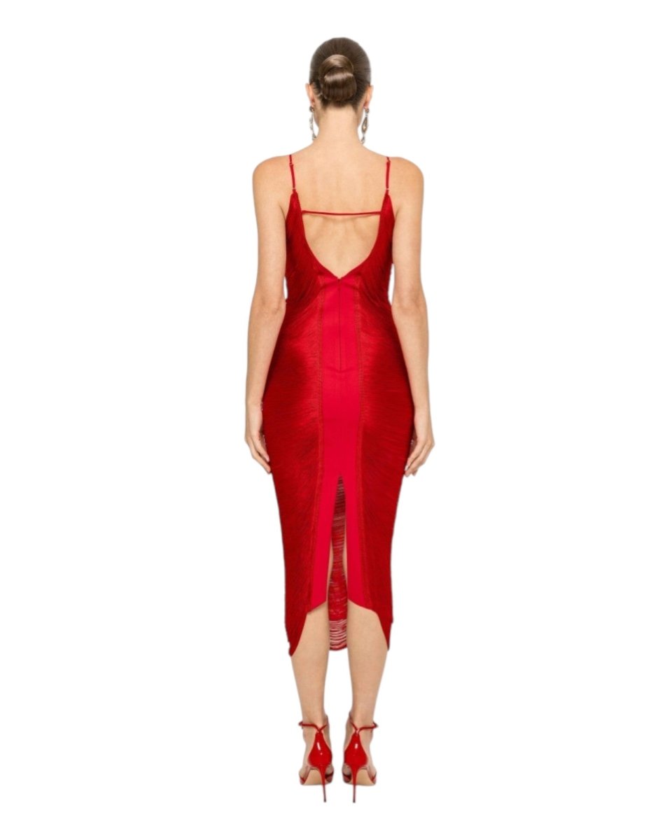 TEXTURED MIDI DRESS - Nakhle.Ets - Dresses