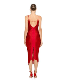 TEXTURED MIDI DRESS