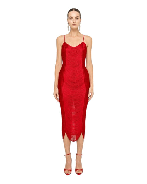 TEXTURED MIDI DRESS - Nakhle.Ets - Dresses