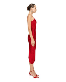 TEXTURED MIDI DRESS