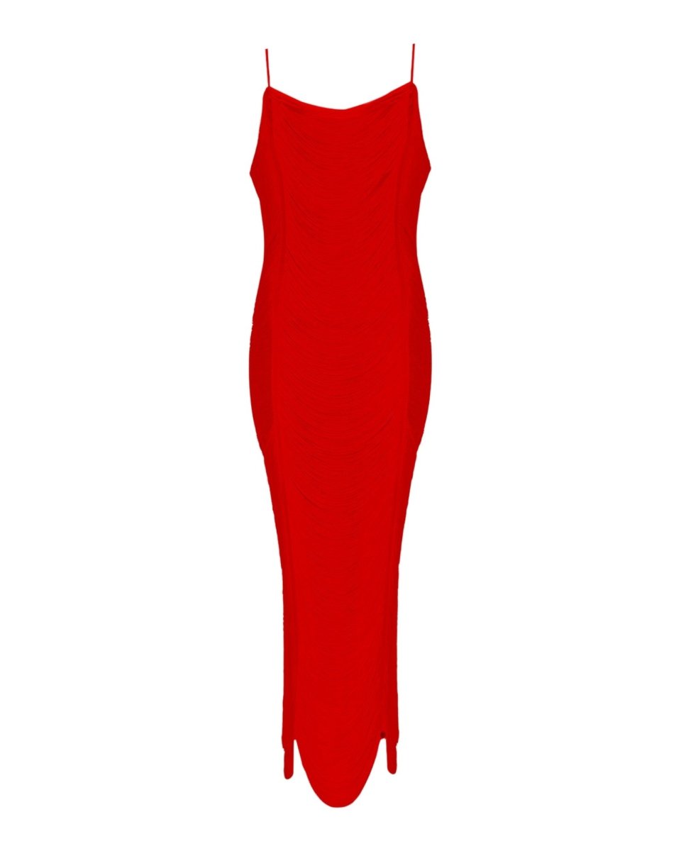 TEXTURED MIDI DRESS - Nakhle.Ets - Dresses