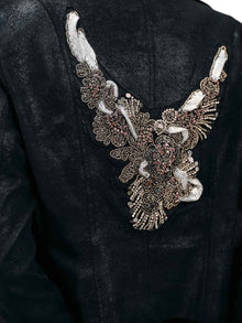 TEXTURED MOTO BIKER JACKET