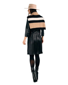 TEXTURED STRIPED KNIT SWEATER