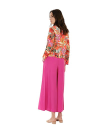 TROPICAL BLOOM SHORT-SLEEVE TOP