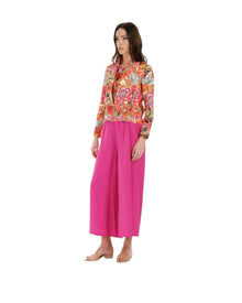 TROPICAL BLOOM SHORT-SLEEVE TOP