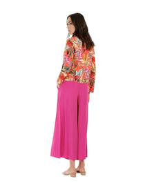 TROPICAL FLORAL ZIP JACKET