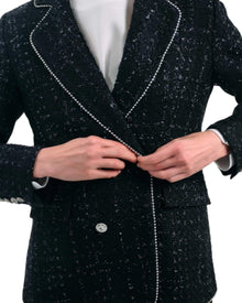TWEED DOUBLE-BREASTED BLAZER