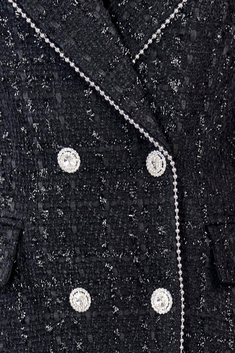 TWEED DOUBLE - BREASTED BLAZER - Nakhle.Ets - Blazers