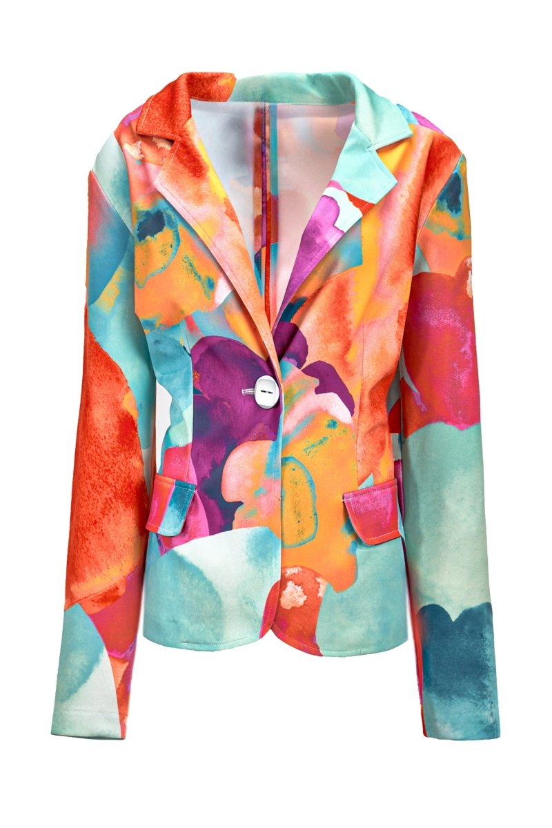 WATERCOLOR PRINT BLAZER - Nakhle.Ets - Blazers