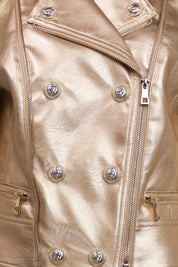 LEATHER BIKER JACKET