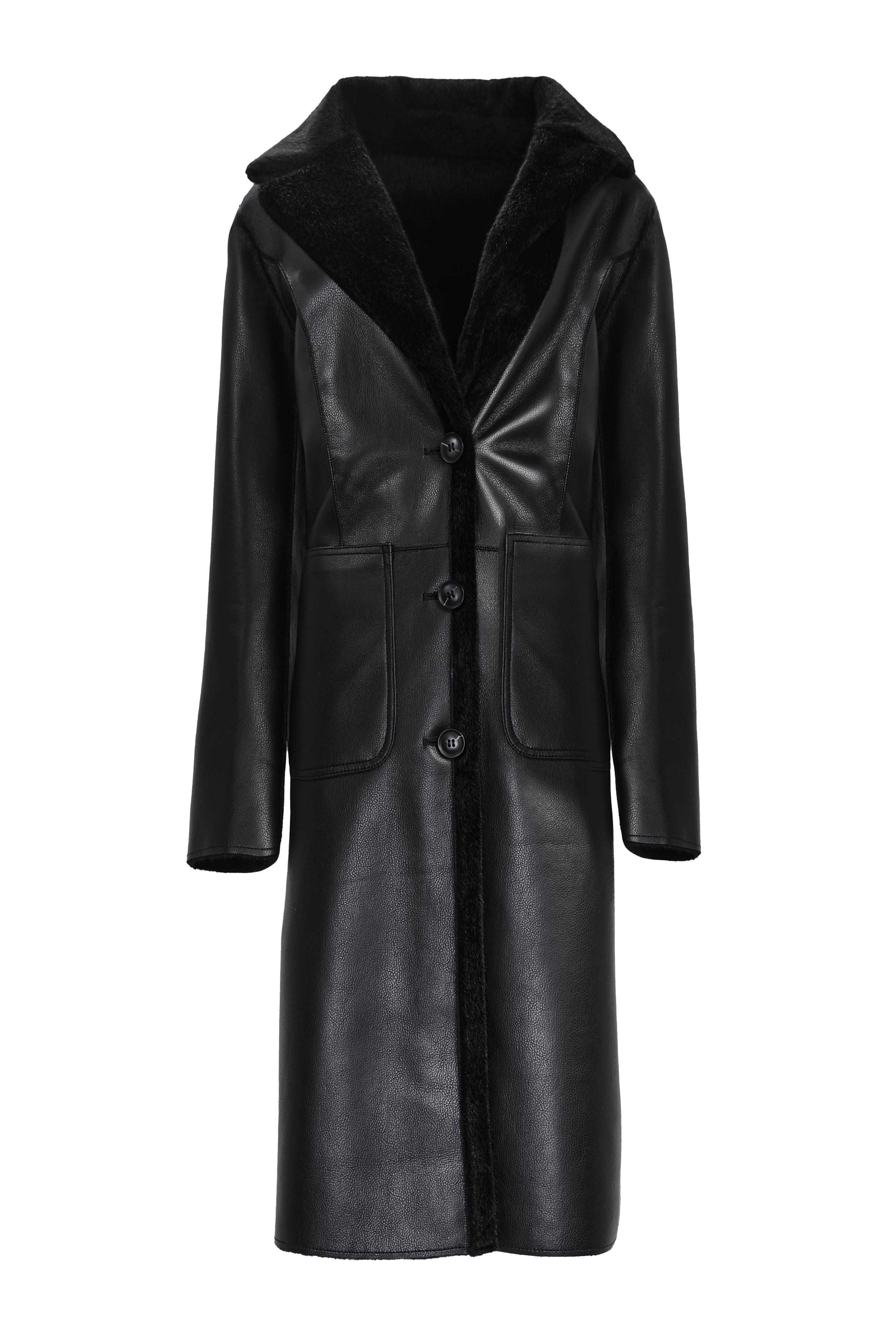 REVERSIBLE LEATHER COAT