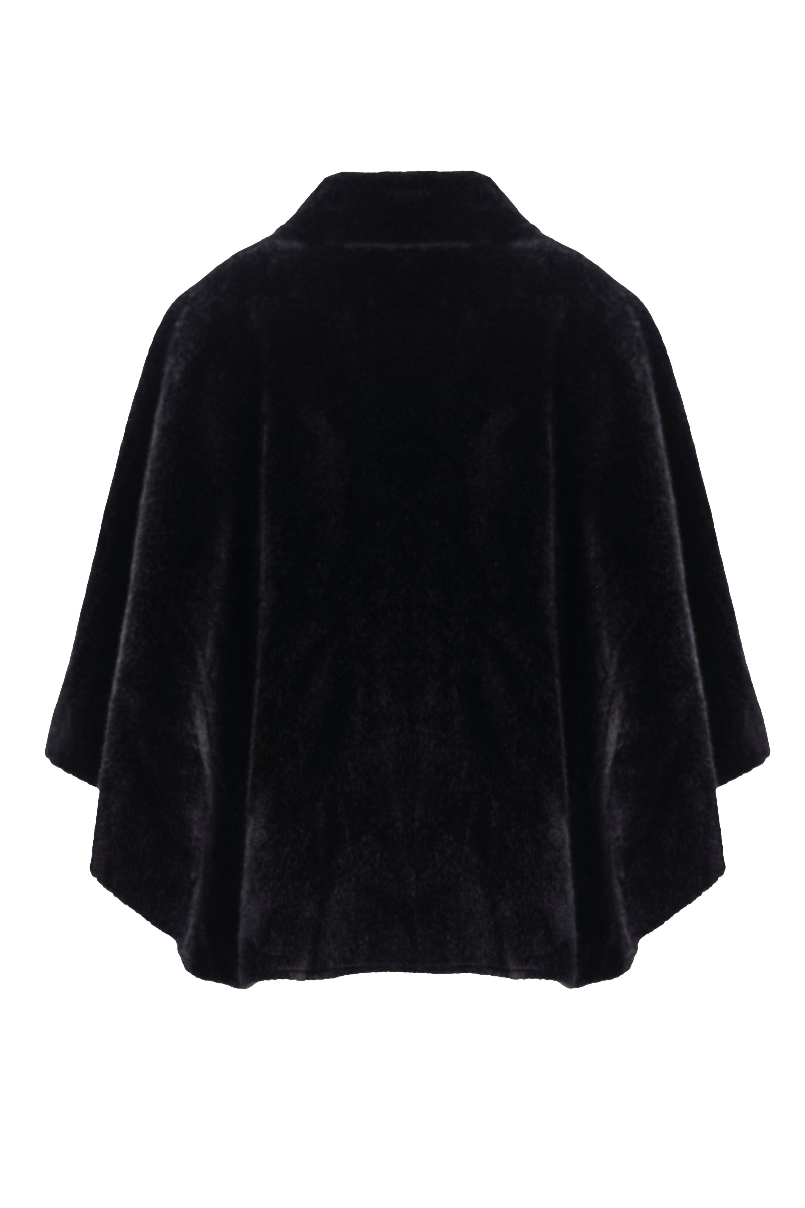 PLUSH SNAP-BUTTON CAPE