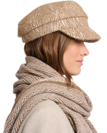 WOOL ZIGZAG CAP