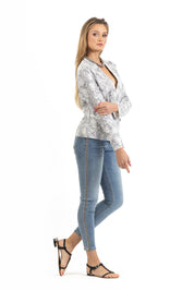 EMBELLISHED STRAIGHT-LEG DENIM JEANS