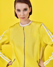 Yellow and White Striped Top