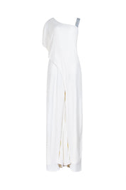 ASYMMETRIC DRAPED JUMPSUIT