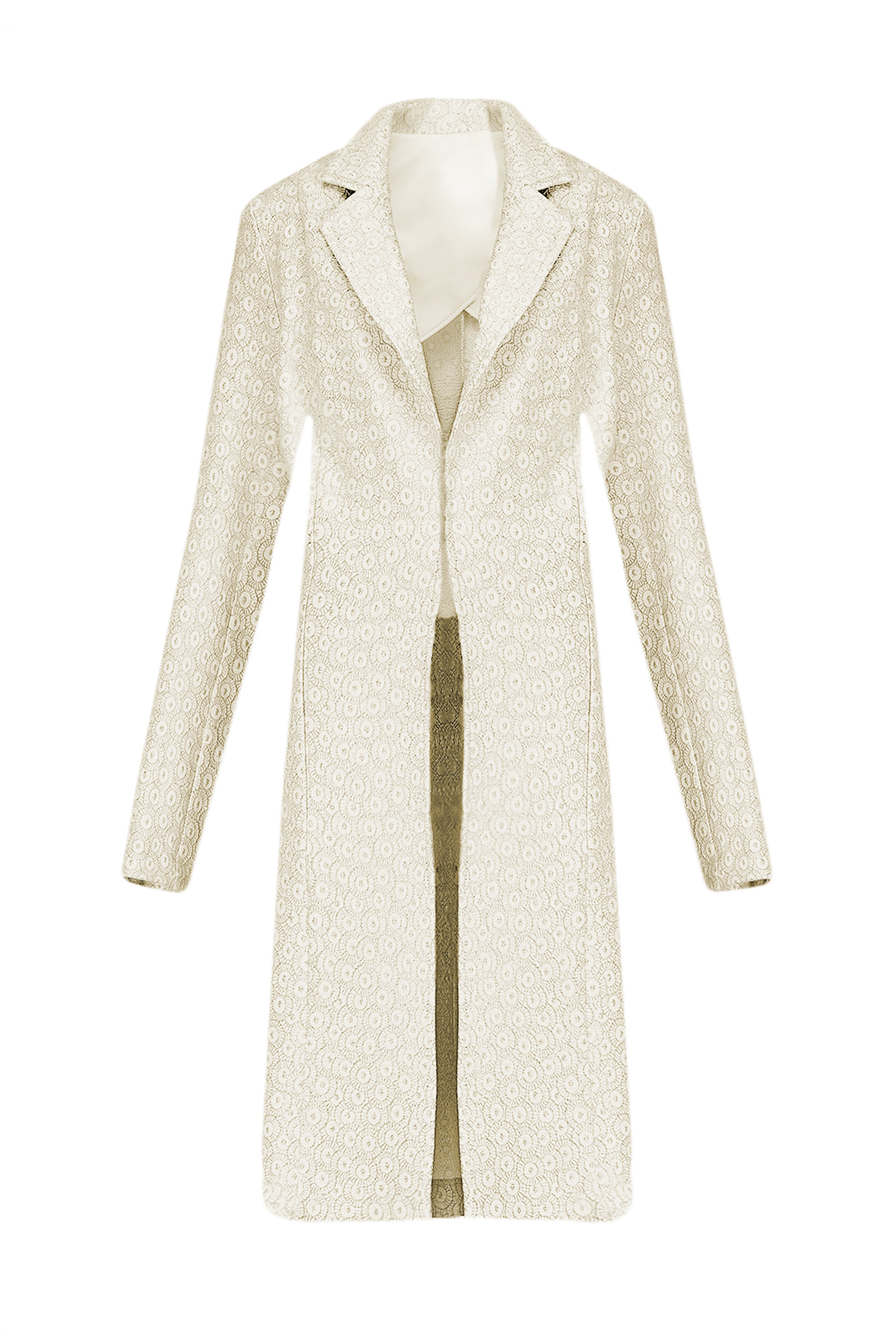 LACE LONG COAT