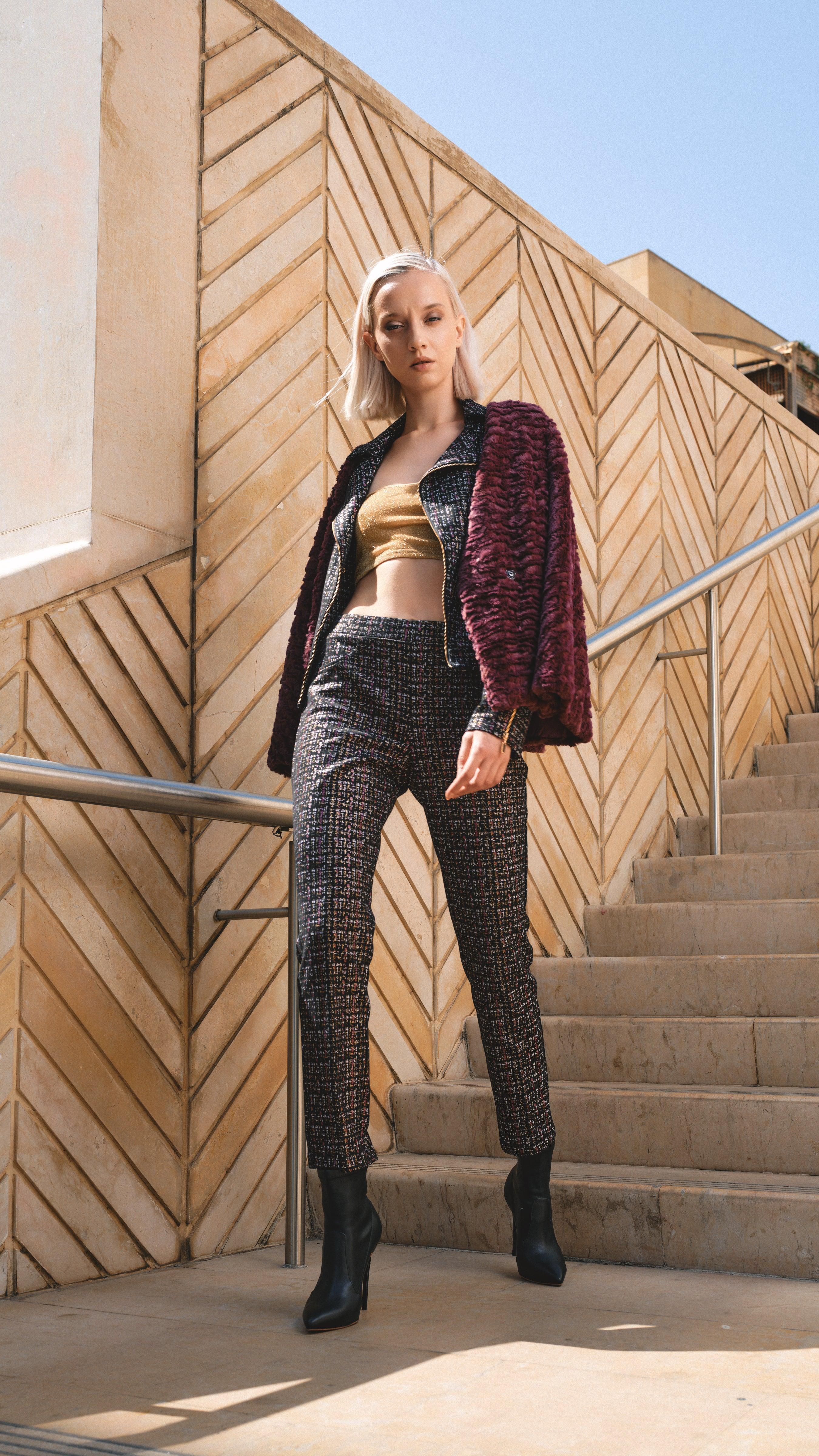 TEXTURED BELTED JACKET
