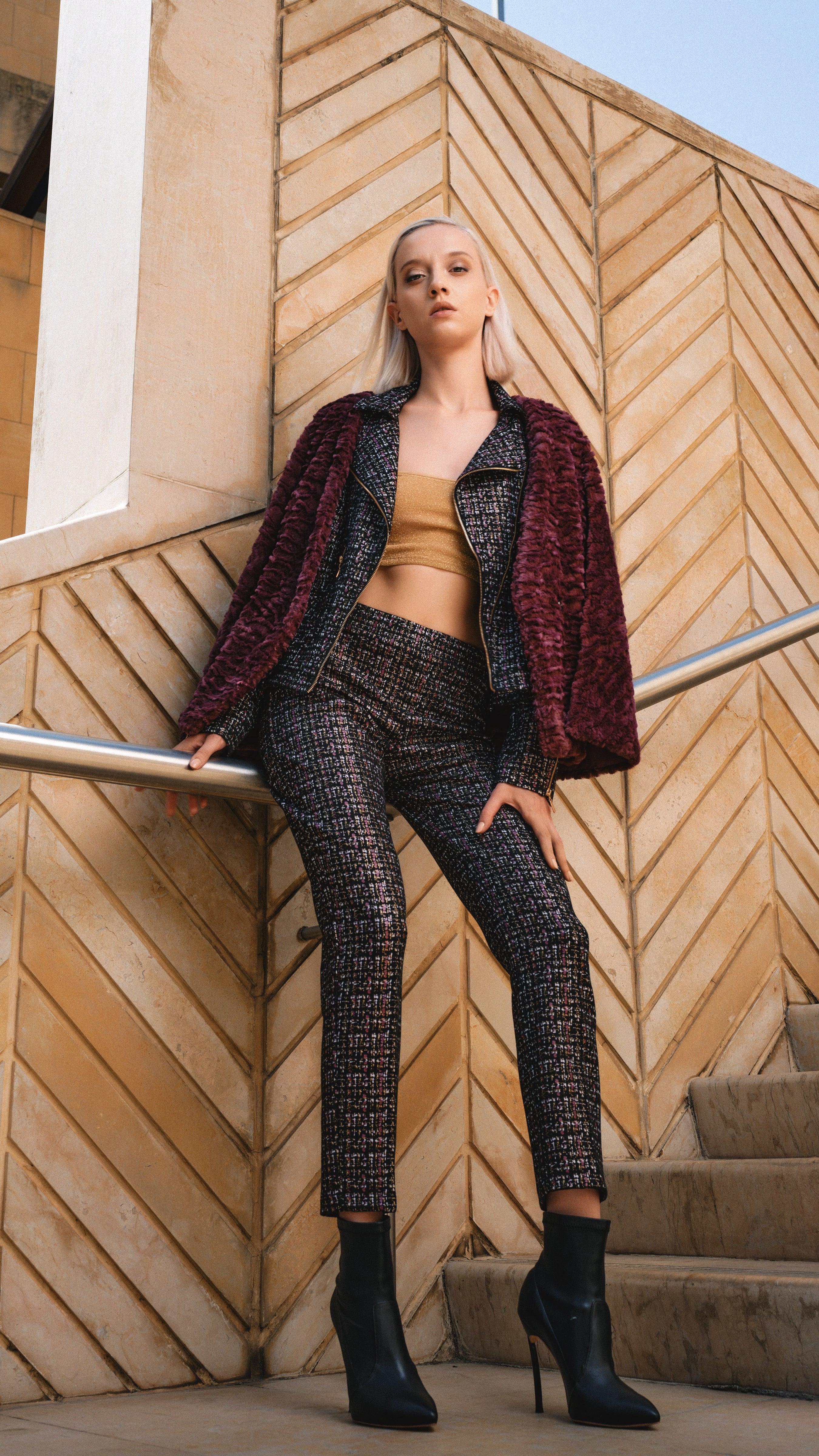 TEXTURED BELTED JACKET