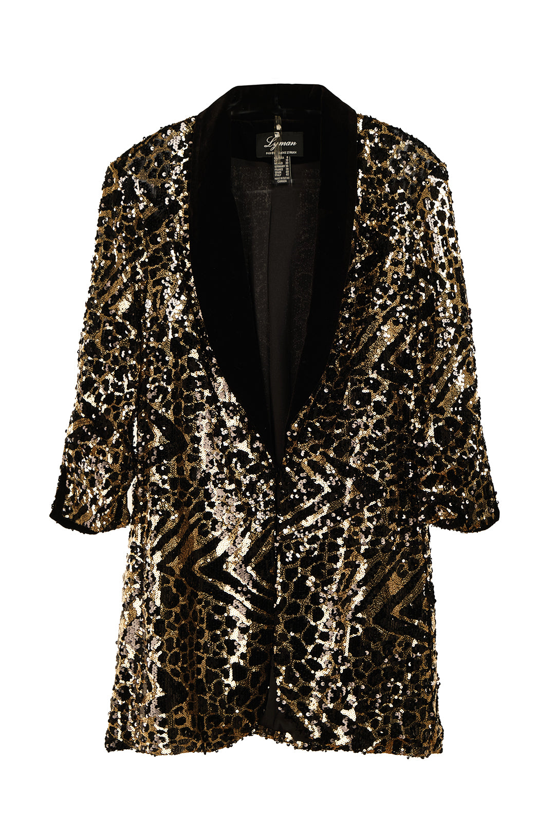 SEQUIN VELVET BLAZER