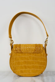 TEXTURED SHOULDER BAG WITH POLISHED BUCKLE
