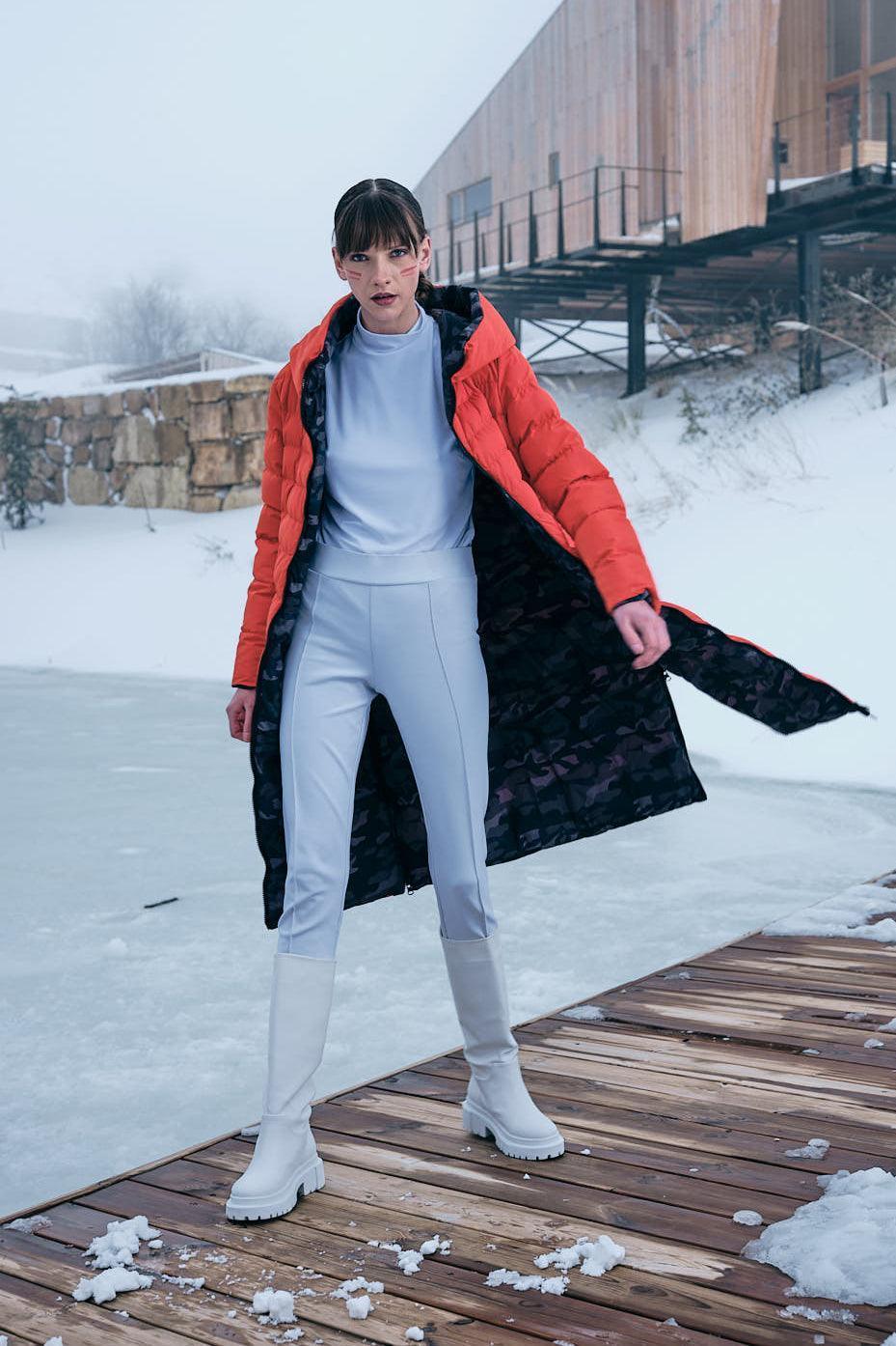HIGH-RISE STRUCTURED KNIT TROUSERS