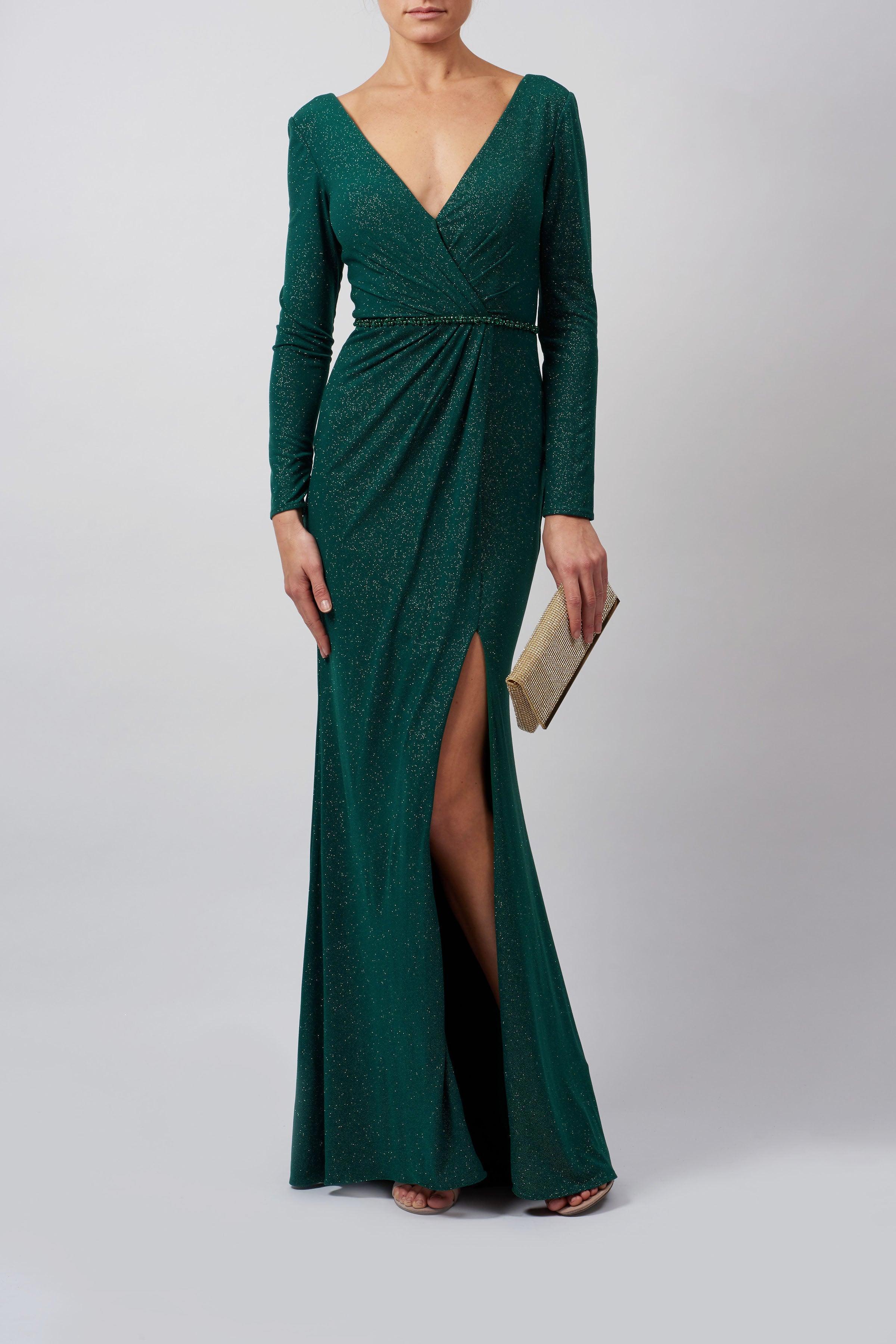 Long Sleeved Glitter Dress