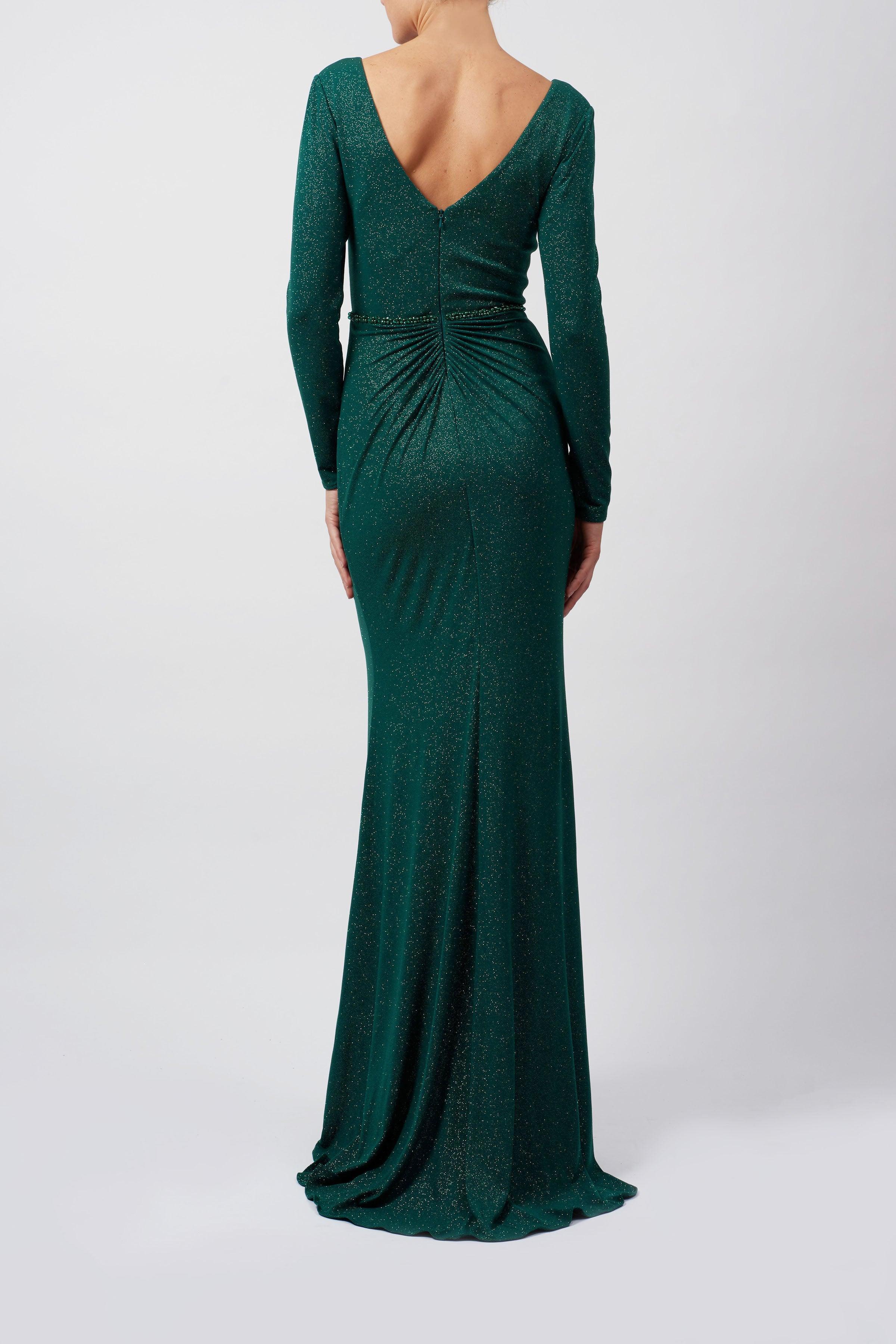 Long Sleeved Glitter Dress