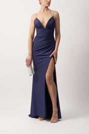 Diamond Strap Satin Dress