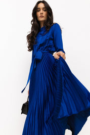 Satin Long Sleeve Dress
