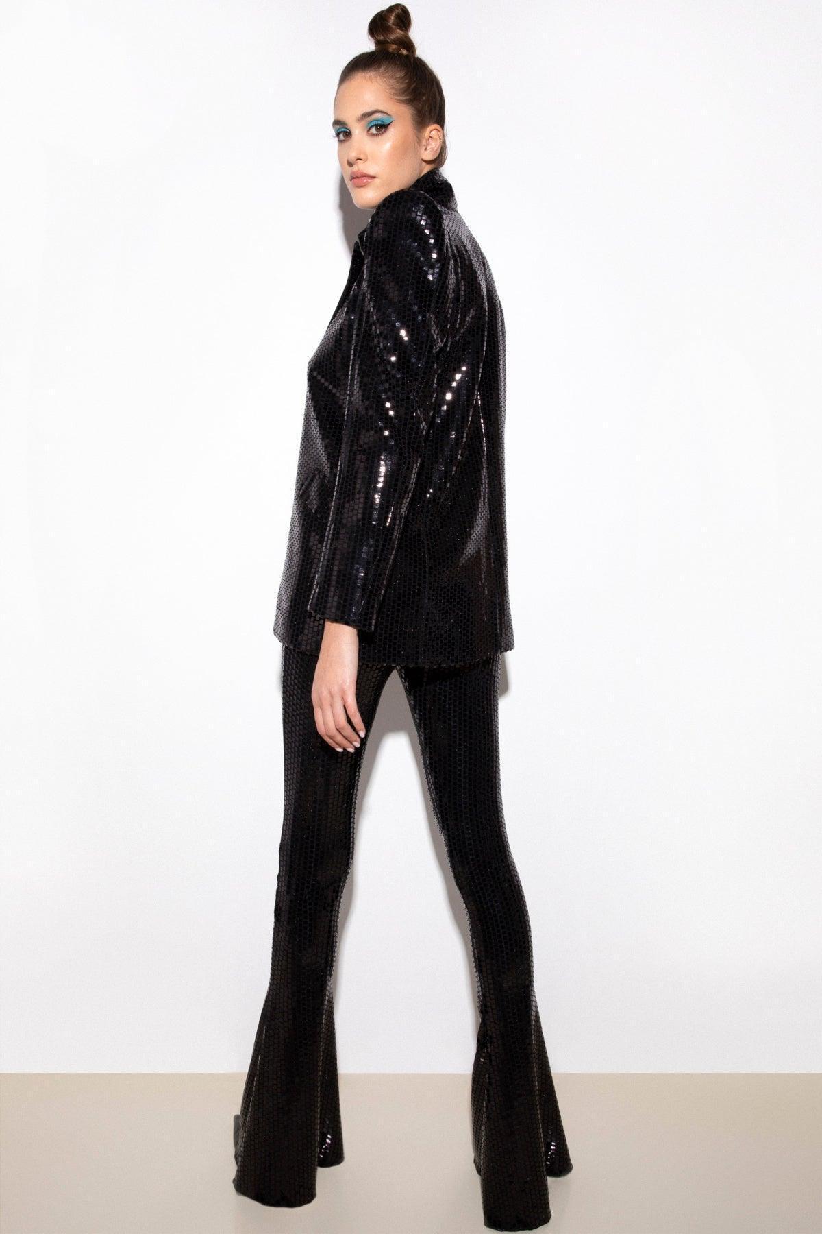 SEQUIN EMBELLISHED BLAZER