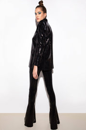 SEQUIN EMBELLISHED BLAZER