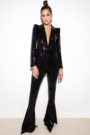 SEQUIN EMBELLISHED BLAZER