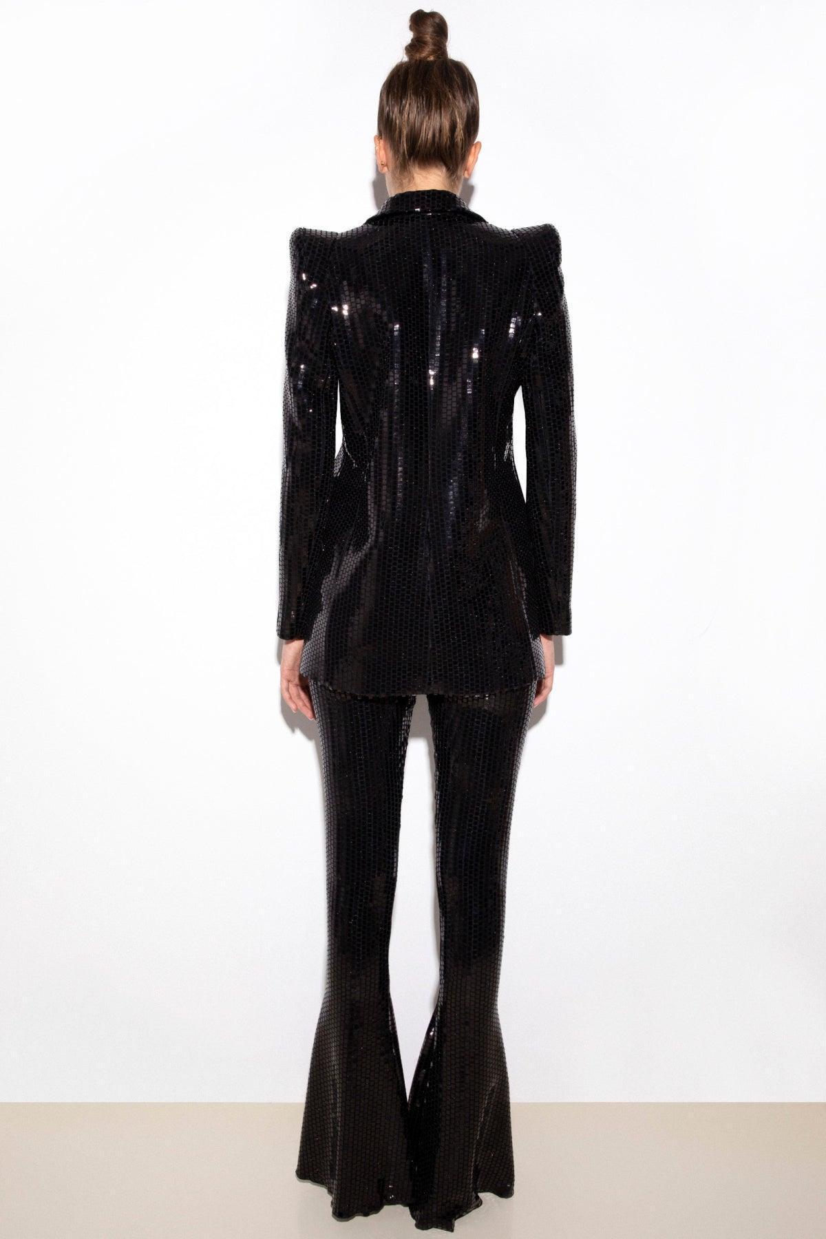 SEQUIN EMBELLISHED BLAZER