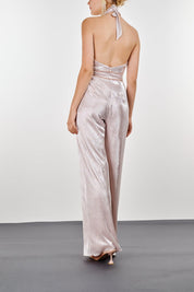 SHIMMER PLISSE JUMPSUIT