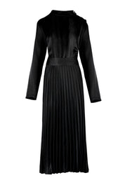 Satin Long Sleeve Dress