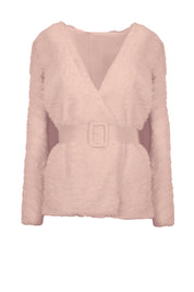 TEXTURED BELTED JACKET
