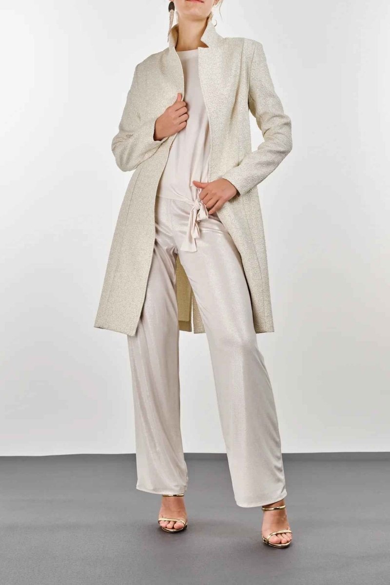 LACE LONG COAT - Nakhle.Ets - Jackets