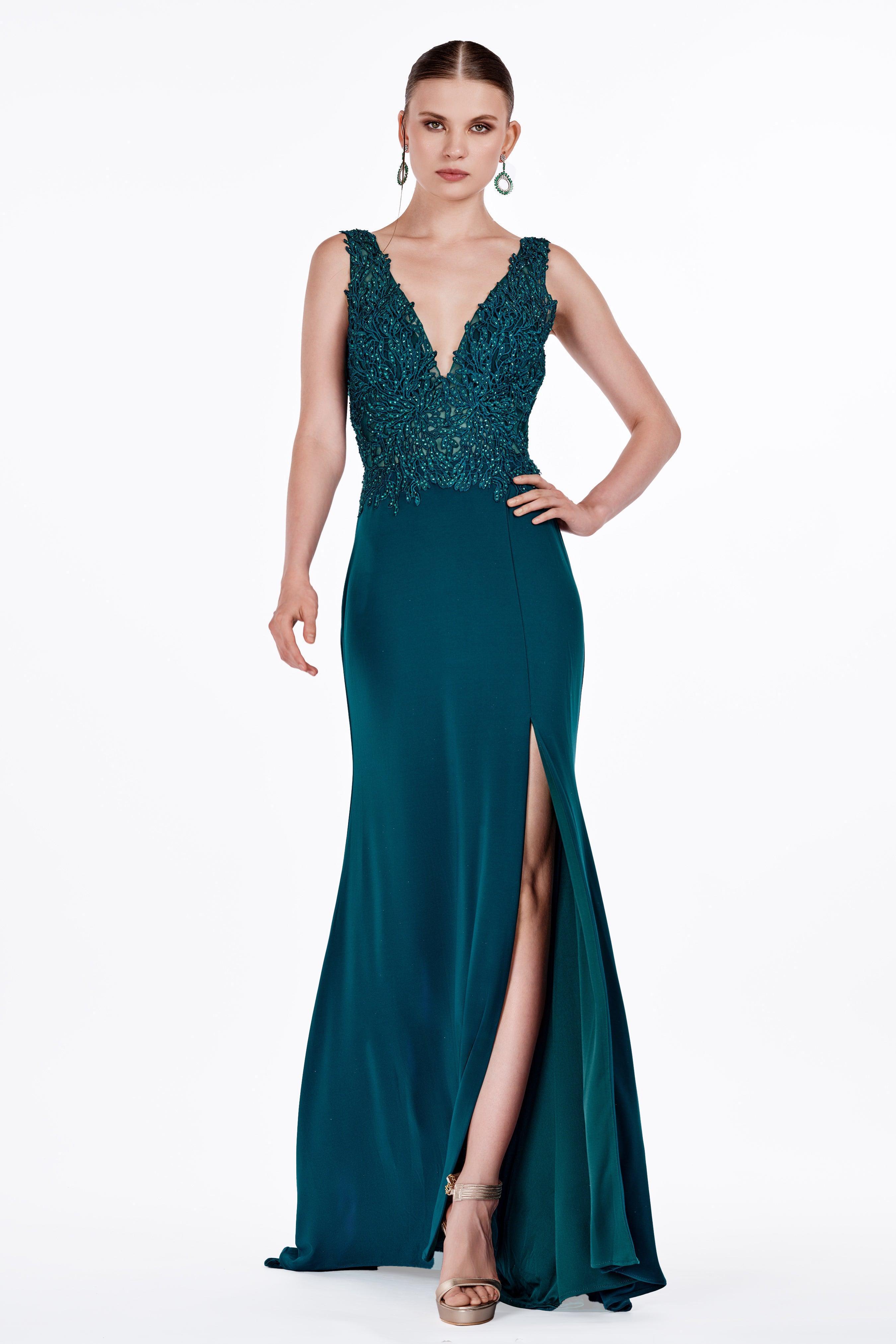 Sequin Open-Back Dress